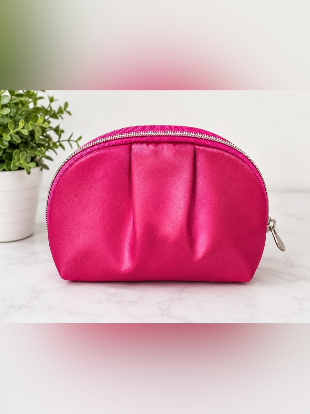 Satin Cosmetic Pouch - Women Bags